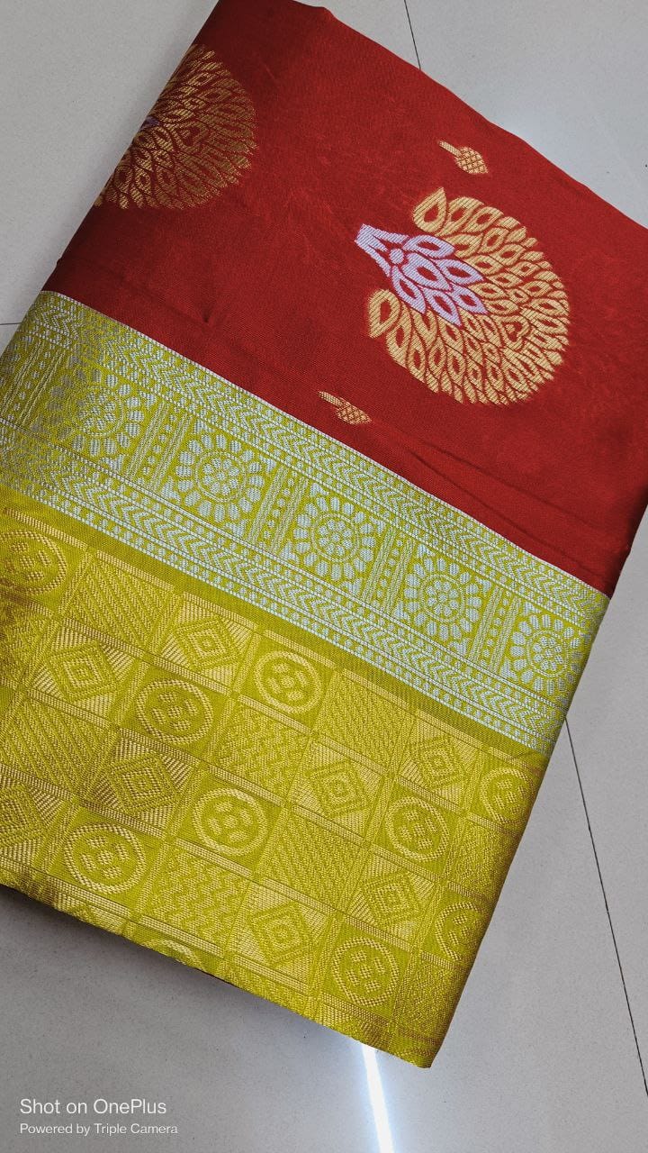 New Borderless Soft Lichi Kanchipuram Saree Catalog